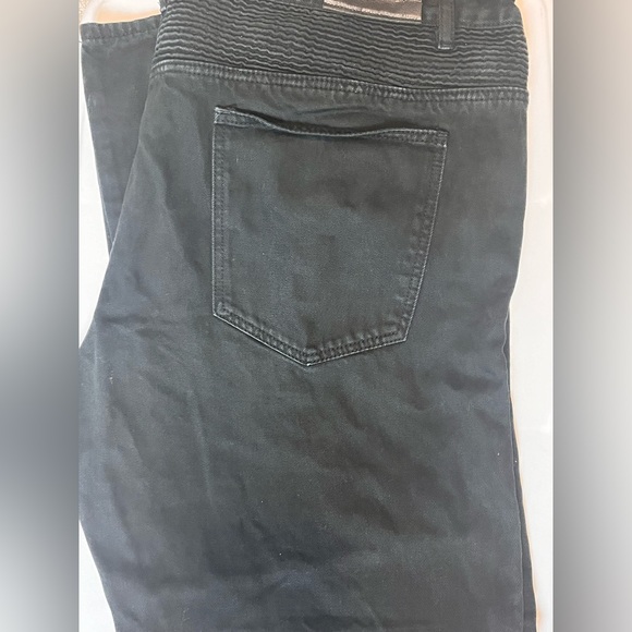 EMBELLISH BLACK STRAIGH LEG JEANS SZ 44 - Picture 2 of 9